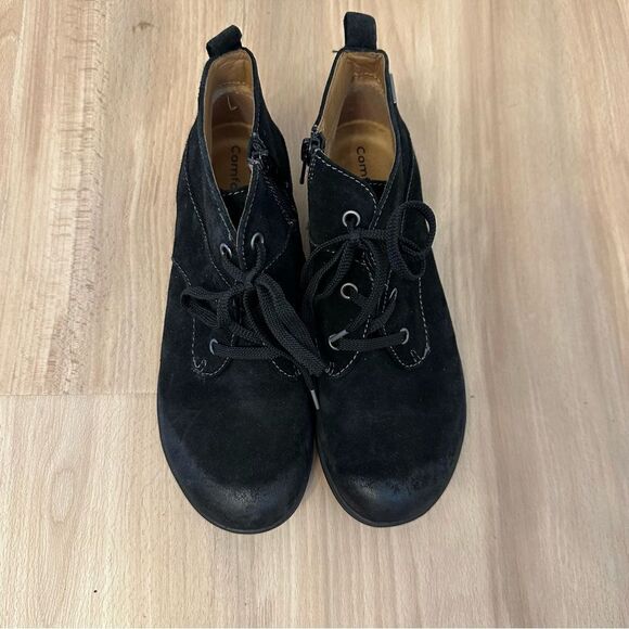 Comforting Align Lace Up Leather Boots with Side zipper - Picture 2 of 8